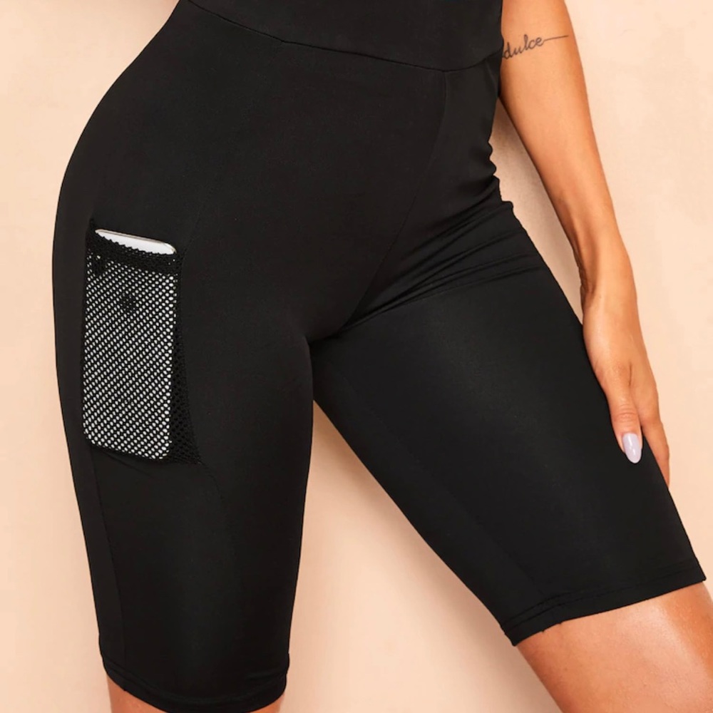Black biker shorts